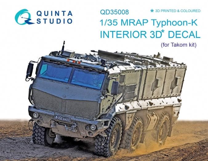 Quinta Studio QD35008 1:35 MRAP Typhoon-K (3D-Printed) & coloured Interior