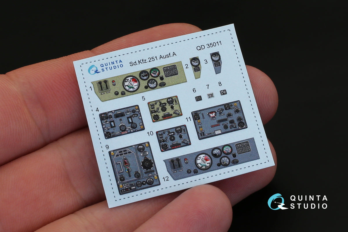 Quinta Studio QD35011 1:35 Sd.Kfz.251/1 Ausf.A (3D-Printed) & coloured Interior