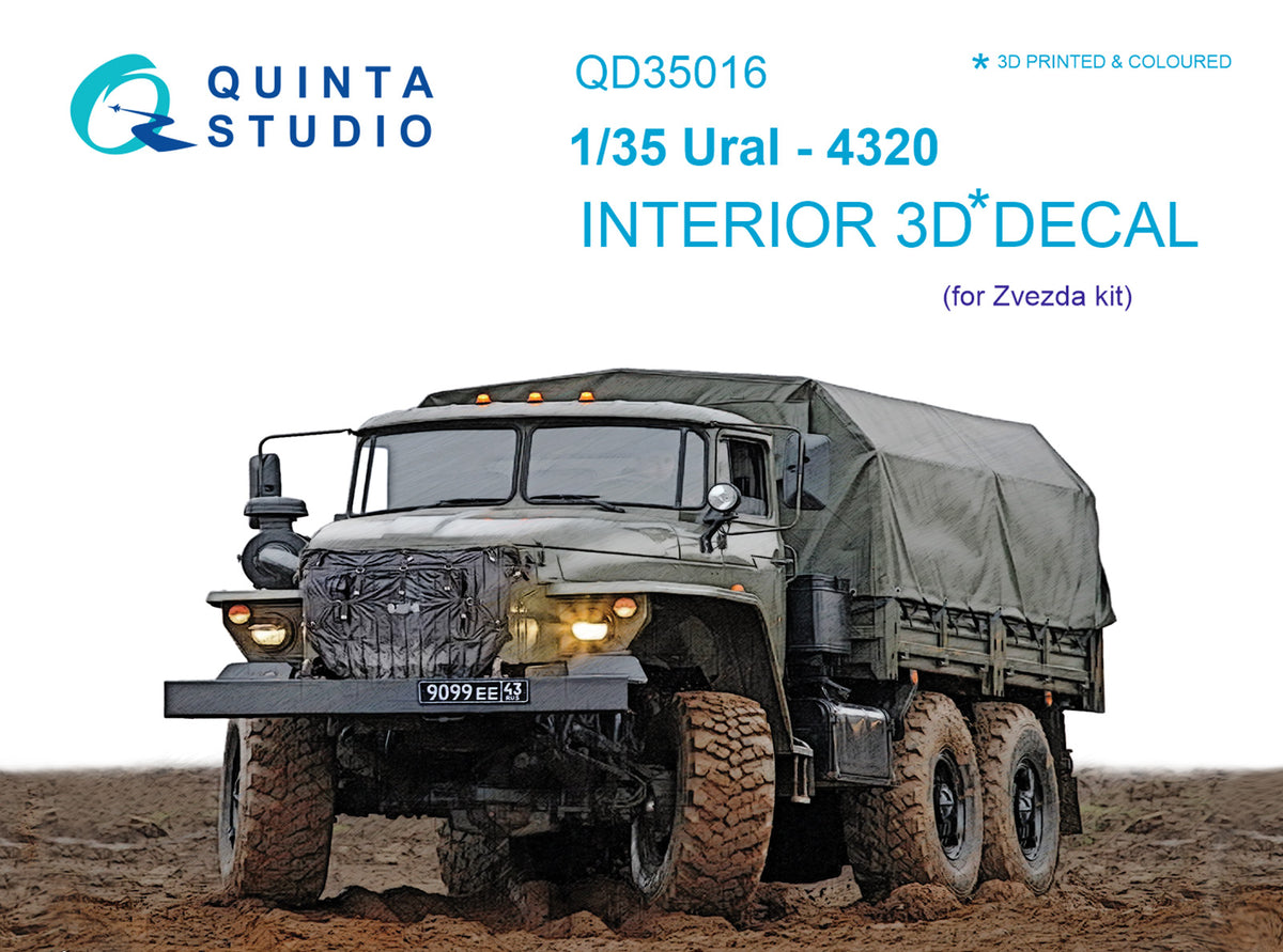 Quinta Studio QD35016 1:35 Ural 4320 (3D-Printed) & coloured Interior