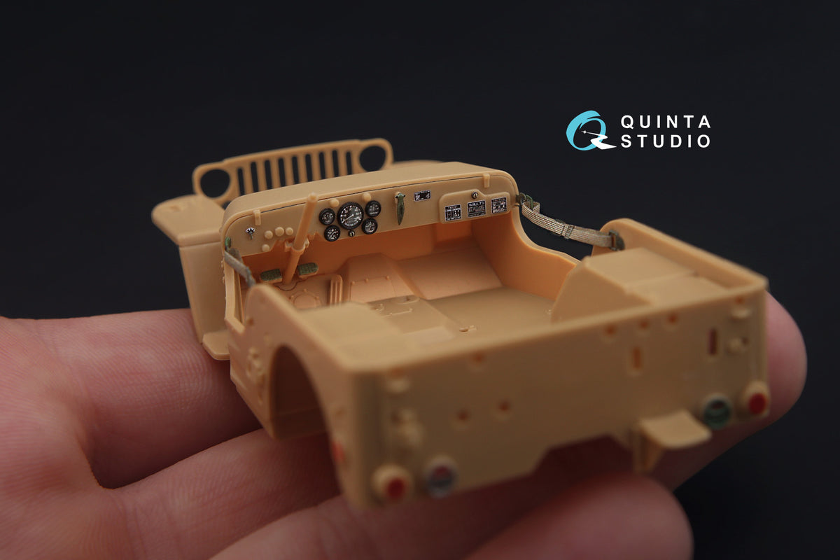 Quinta Studio QD35018 1:35 Willys Jeep MB (3D-Printed) & coloured Interior