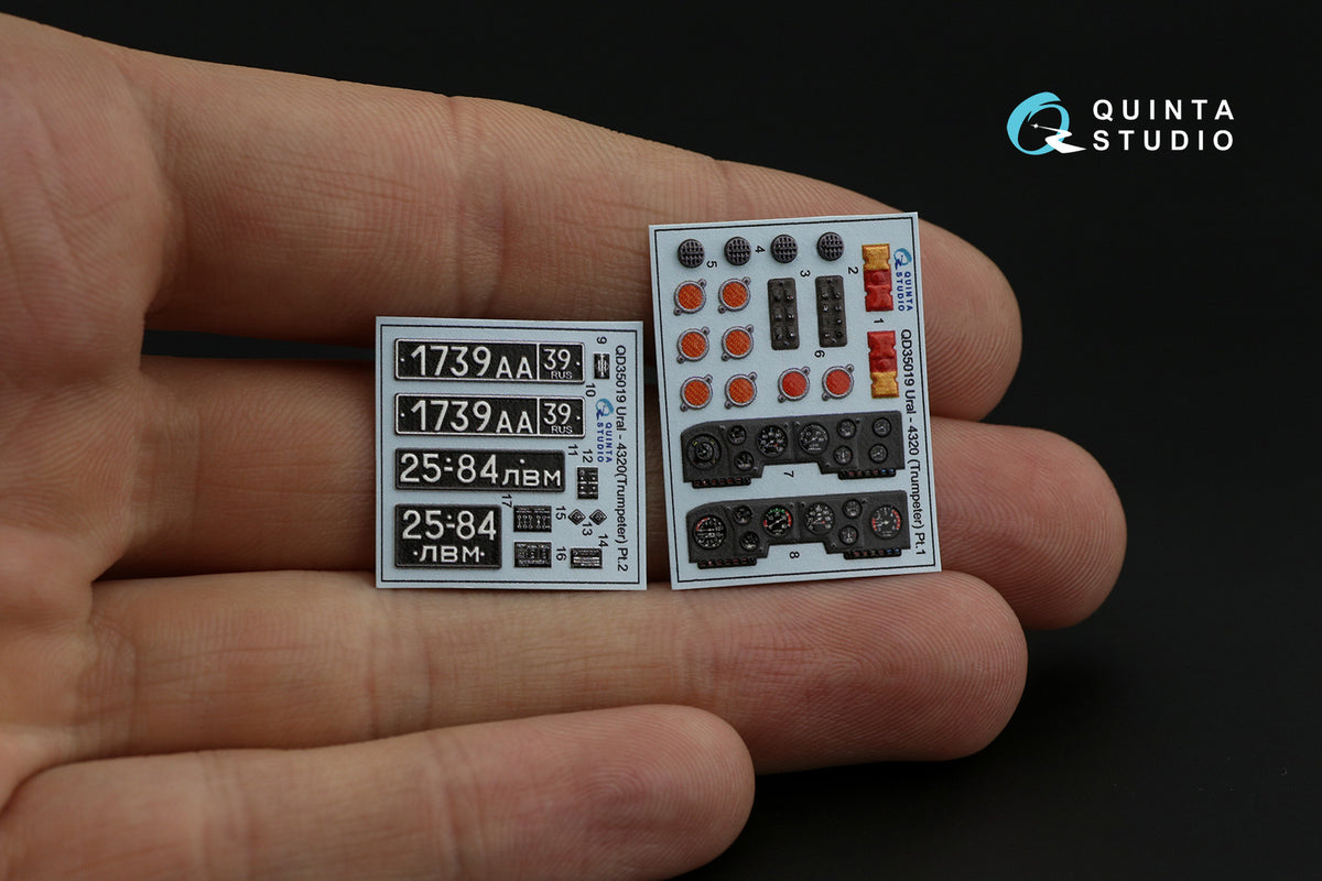 Quinta Studio QD35019 1:35 Ural-4320 (3D-Printed) & coloured Interior