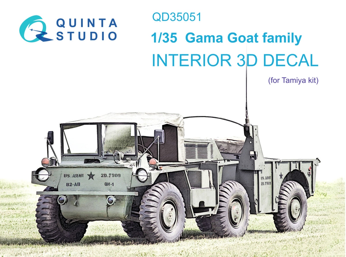 Quinta Studio QD35051 1:35 Gama Goat family (3D-Printed) & coloured Interior