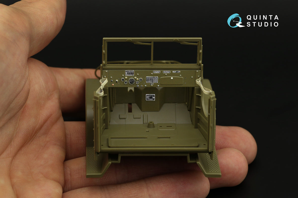 Quinta Studio QD35052 1:35 GMC CCKW 353 (designed to be used with open cab kits) (3D-Printed) & coloured Interior