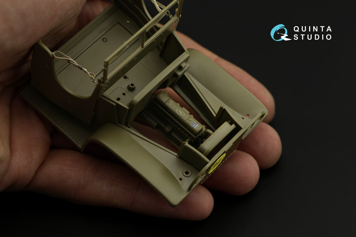Quinta Studio QD35052 1:35 GMC CCKW 353 (designed to be used with open cab kits) (3D-Printed) & coloured Interior