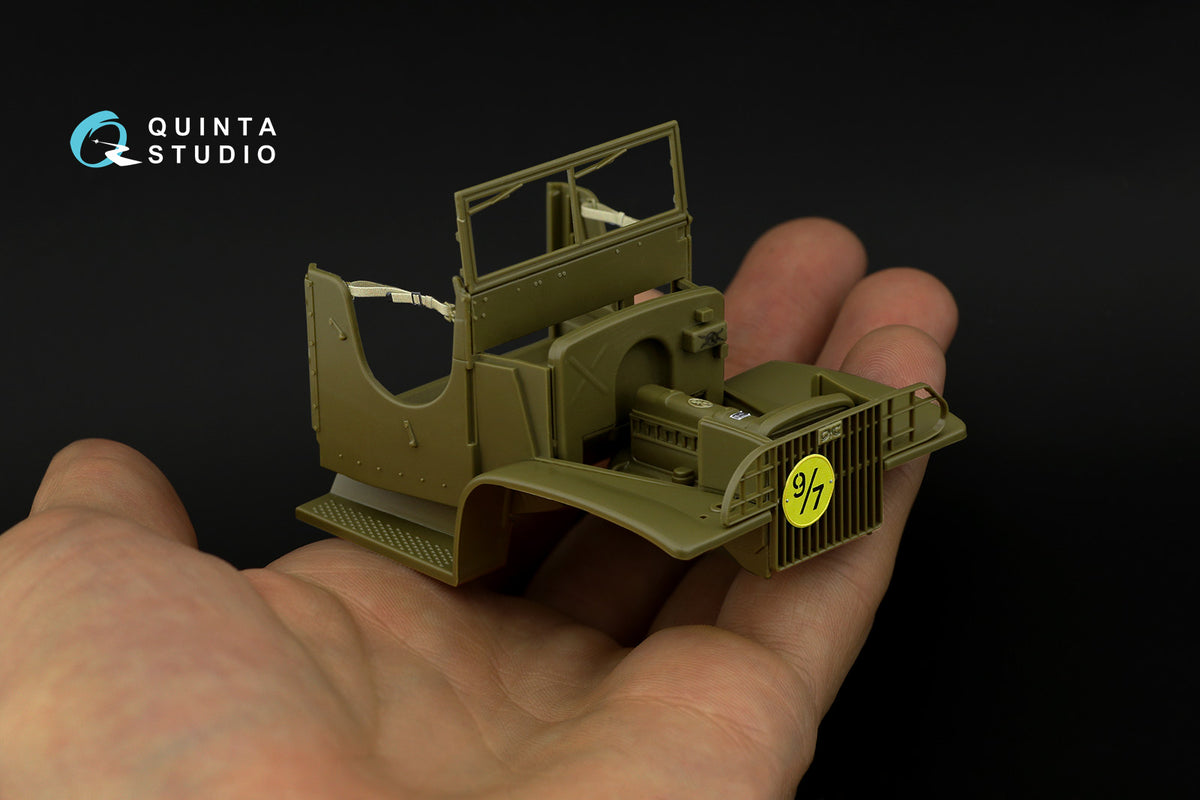 Quinta Studio QD35052 1:35 GMC CCKW 353 (designed to be used with open cab kits) (3D-Printed) & coloured Interior