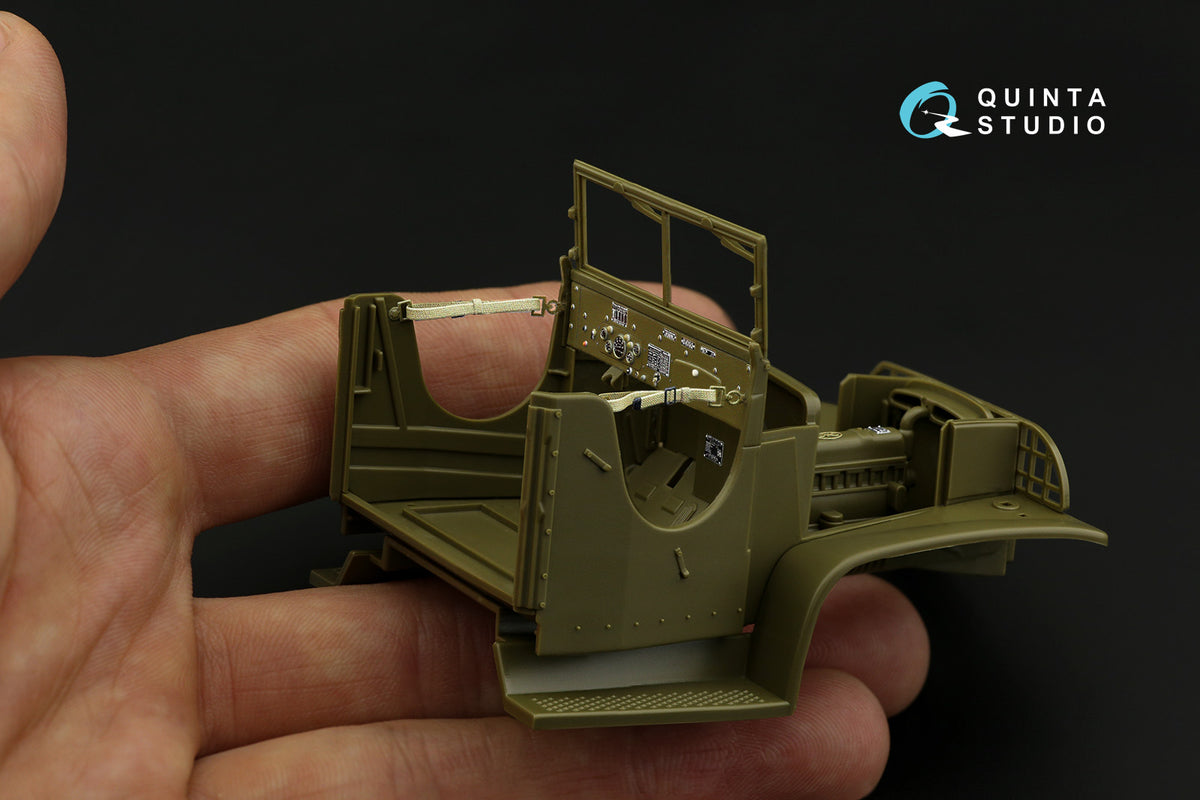 Quinta Studio QD35052 1:35 GMC CCKW 353 (designed to be used with open cab kits) (3D-Printed) & coloured Interior