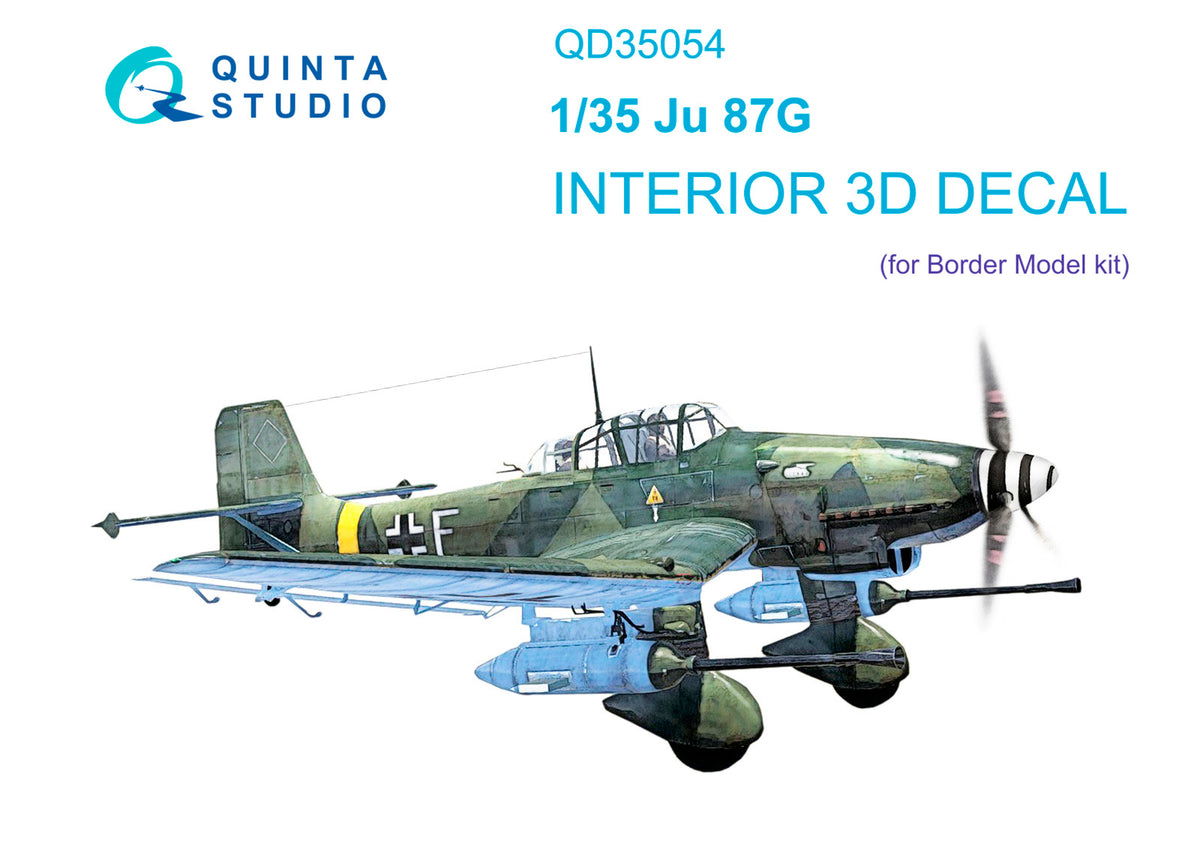 Quinta Studio QD35054 1:35 Junkers Ju-87G 'Stuka' (3D-Printed) & coloured Interior
