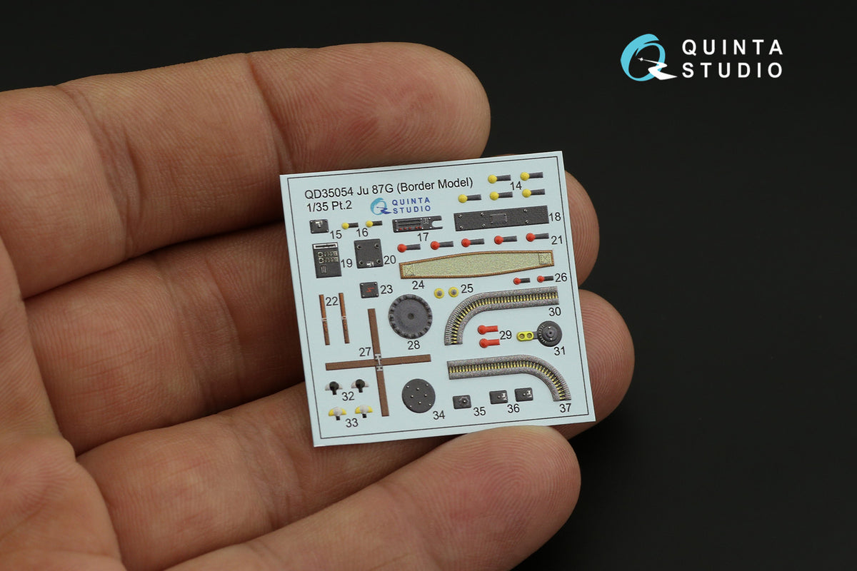 Quinta Studio QD35054 1:35 Junkers Ju-87G 'Stuka' (3D-Printed) & coloured Interior