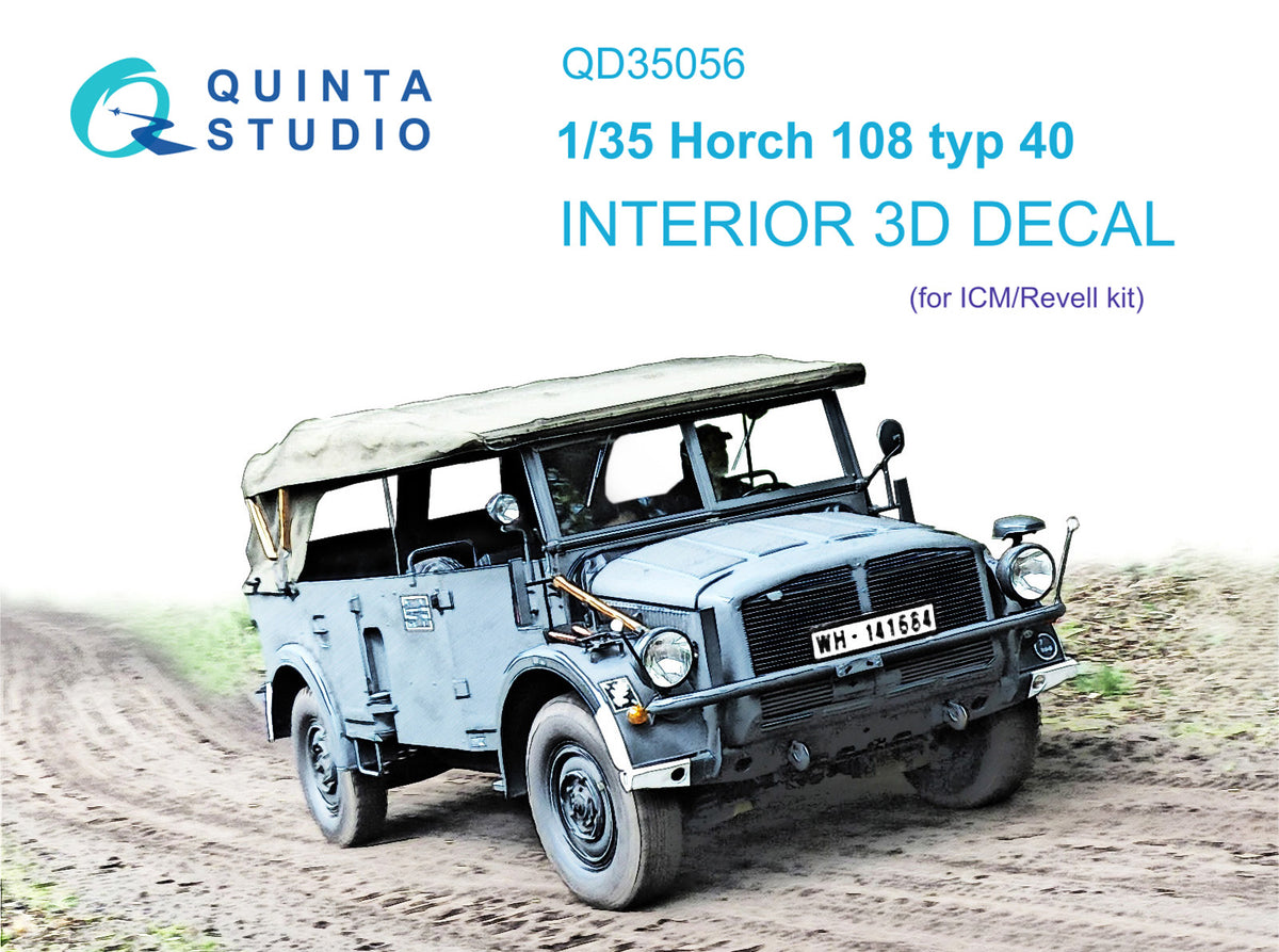 Quinta Studio QD35056 1:35 Horch 108 typ 40 (3D-Printed) & coloured Interior