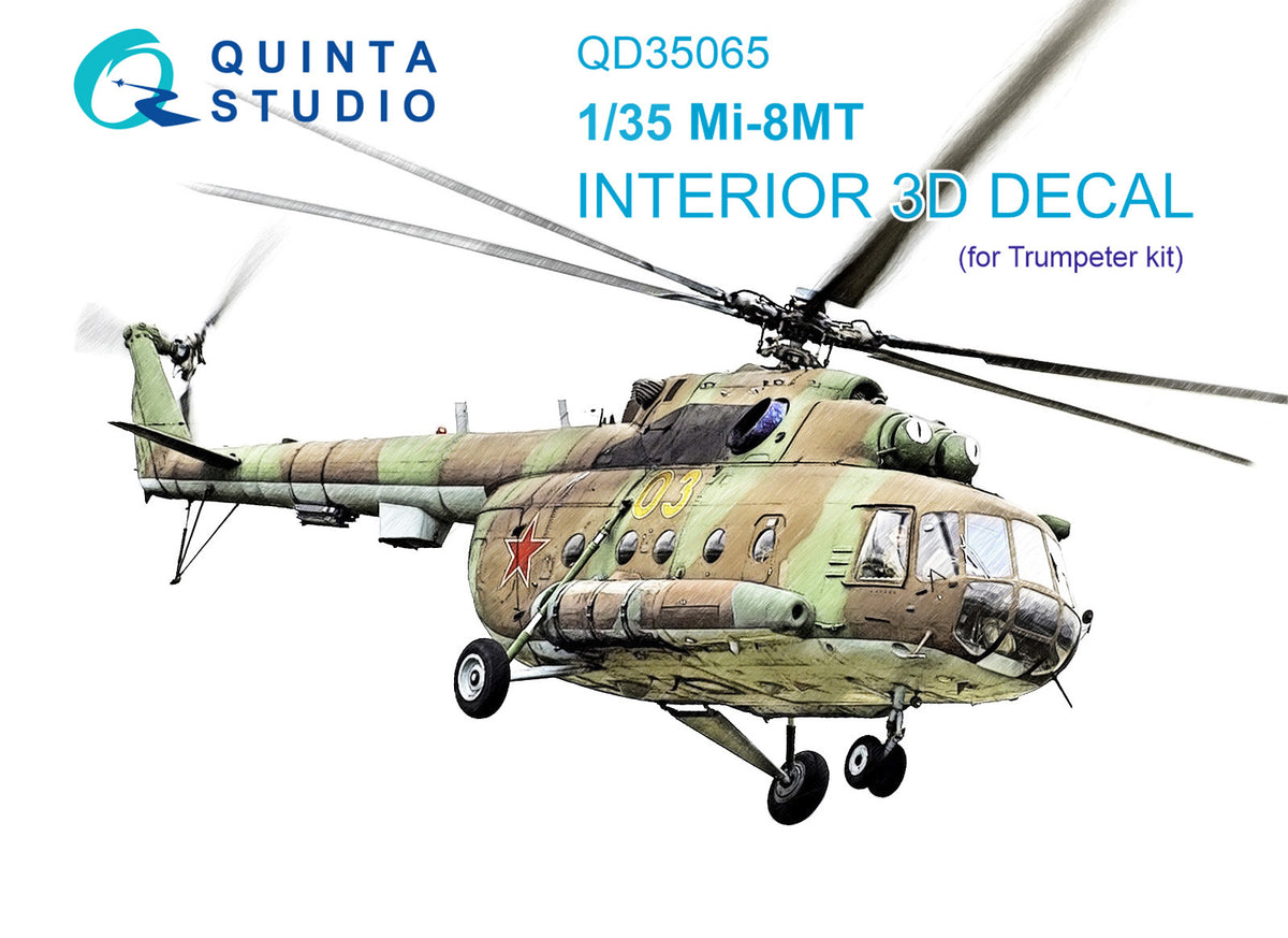 Quinta Studio QD35065 1:35 Mil Mi-8MT (3D-Printed) & coloured Interior
