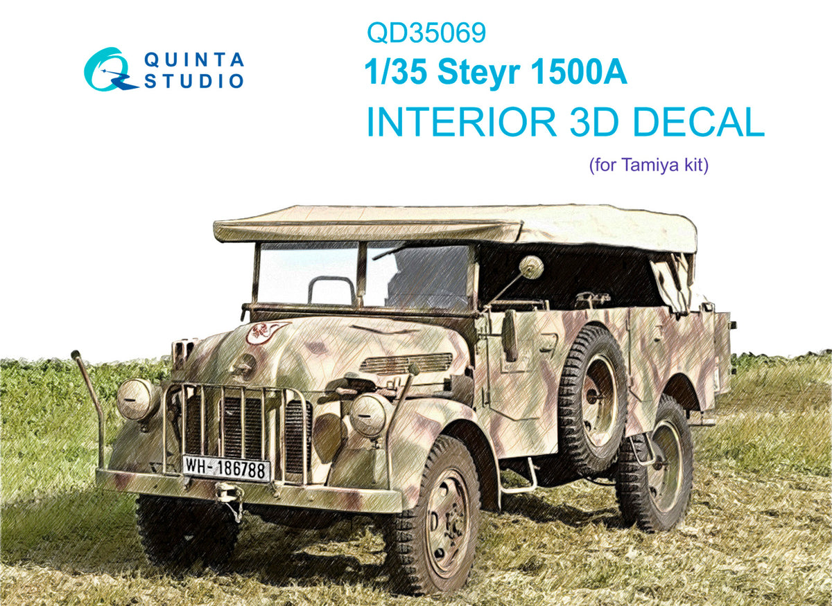 Quinta Studio QD35069 1:35 Steyr 1500A (3D-Printed) & coloured Interior