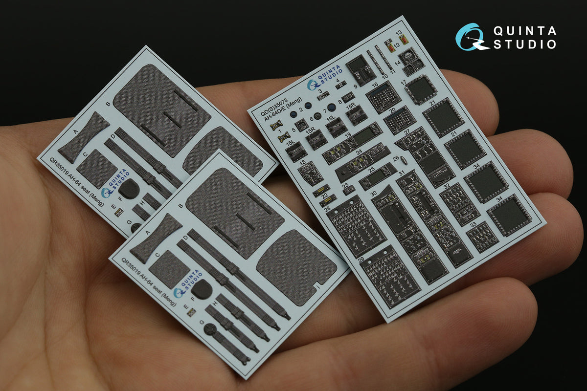 Quinta Studio QD35073 1:35 Boeing/Hughes AH-64D/E (3D-Printed) & coloured Interior