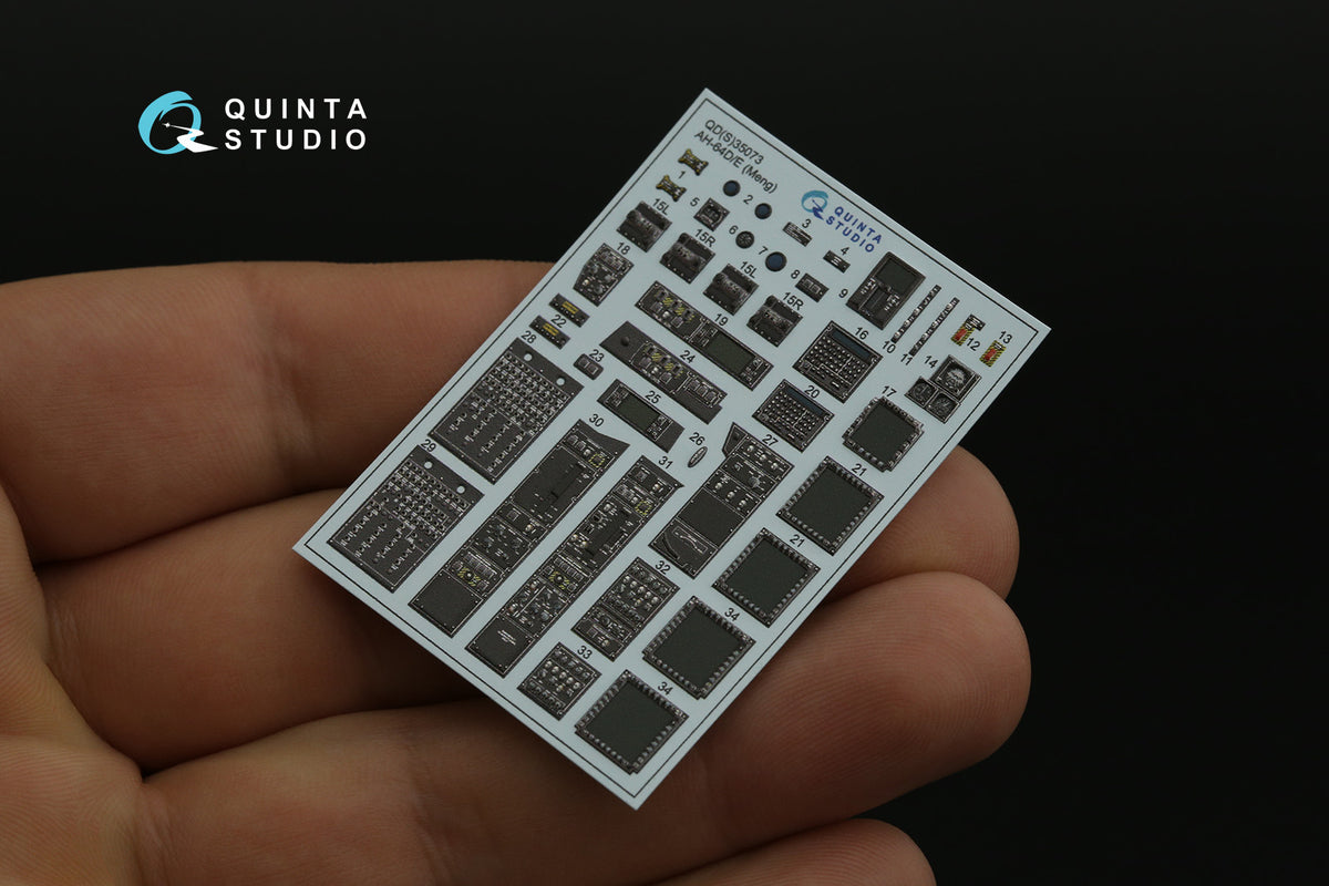 Quinta Studio QD35073 1:35 Boeing/Hughes AH-64D/E (3D-Printed) & coloured Interior