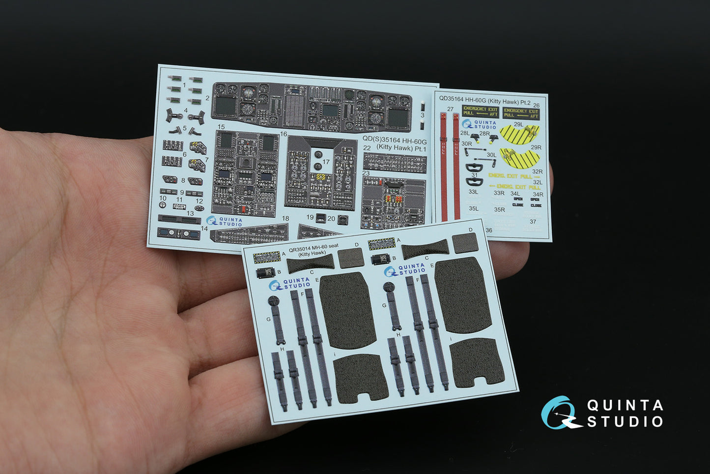 Quinta Studio QD35164 1:35 HH-60G Pave Hawk 3D-Printed & coloured Interior