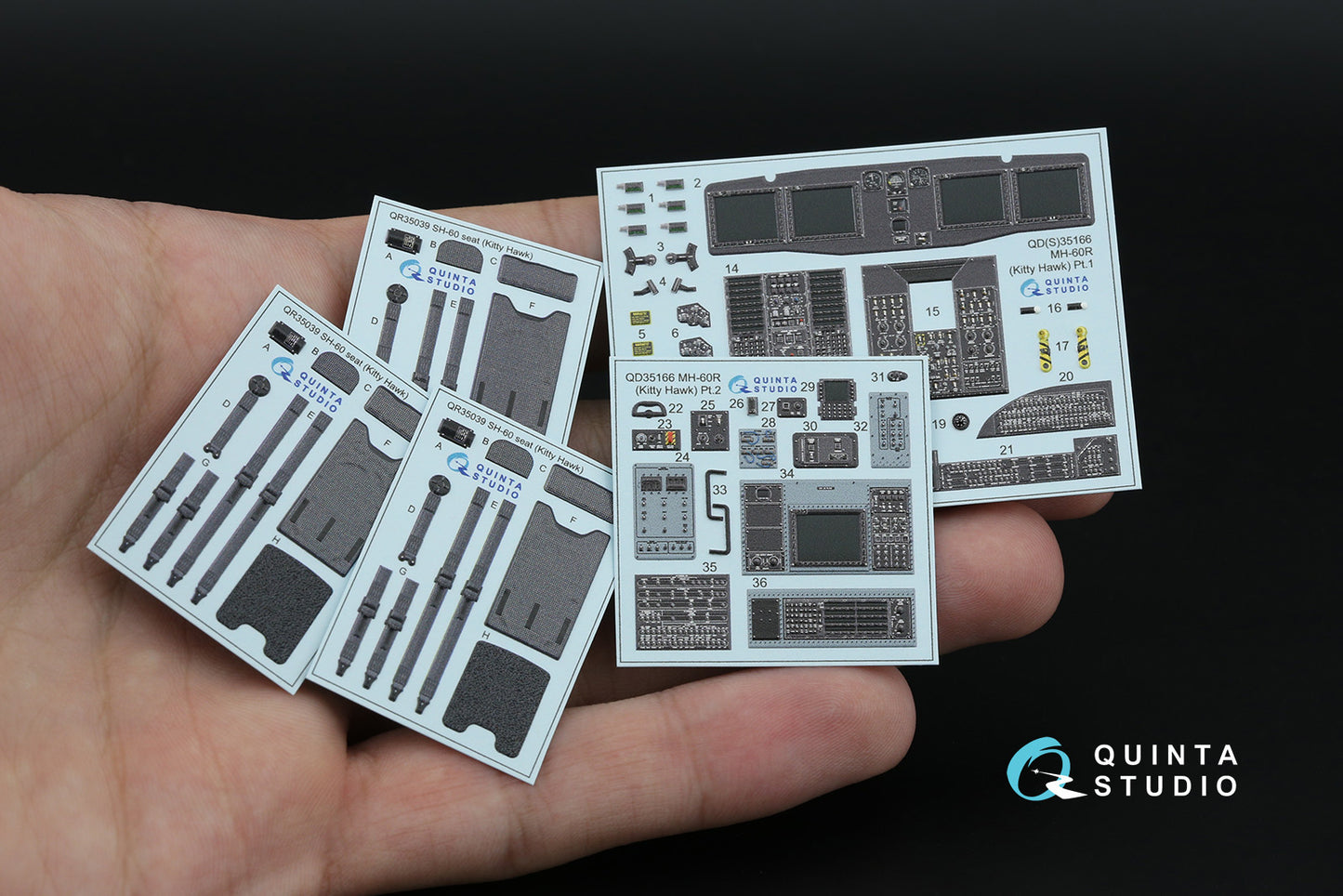 Quinta Studio QD35166 1:35 Sikorsky MH-60R Seahawk 3D-Printed & coloured Interior