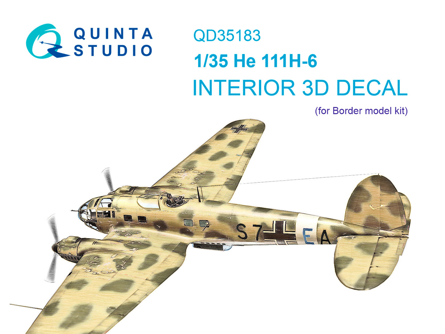 Quinta Studio QD35183 1:35 Heinkel He-111H-6 3D-Printed & coloured Interior