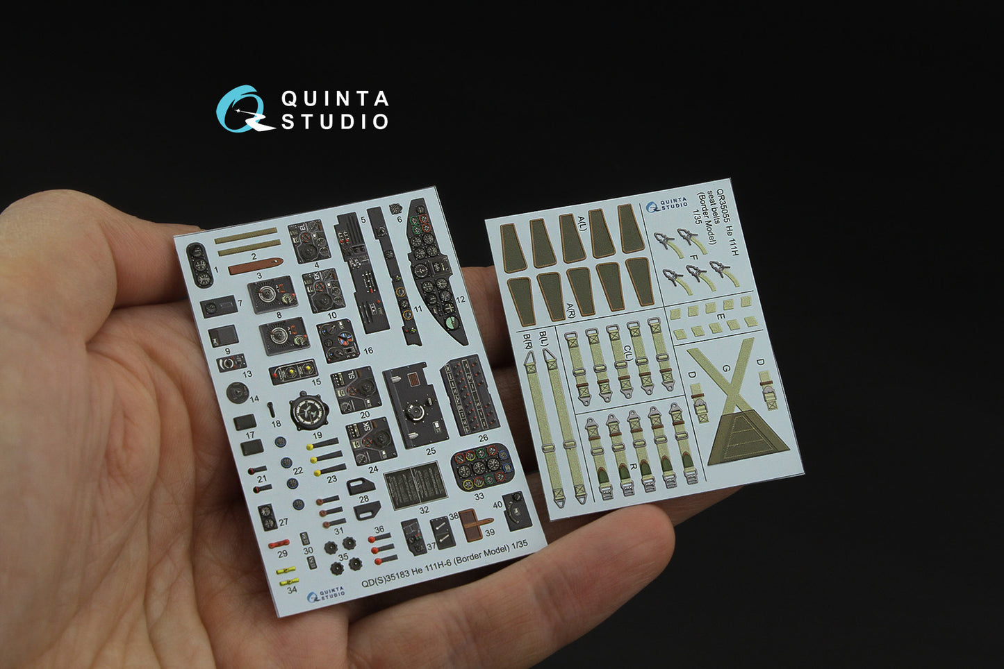 Quinta Studio QD35183 1:35 Heinkel He-111H-6 3D-Printed & coloured Interior