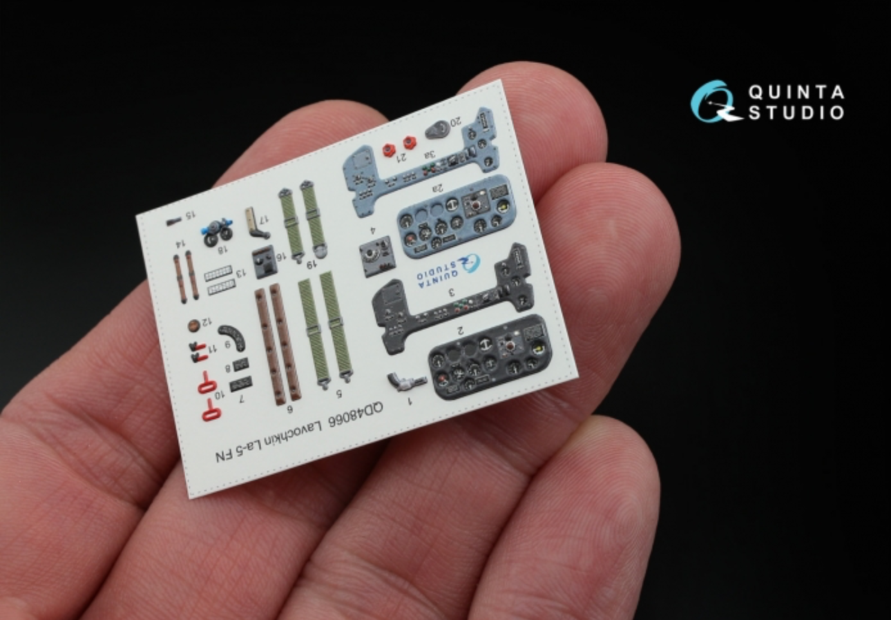 Quinta Studio QD48066 1:48 Lavochkin La-5FN 3D-Printed coloured Interior