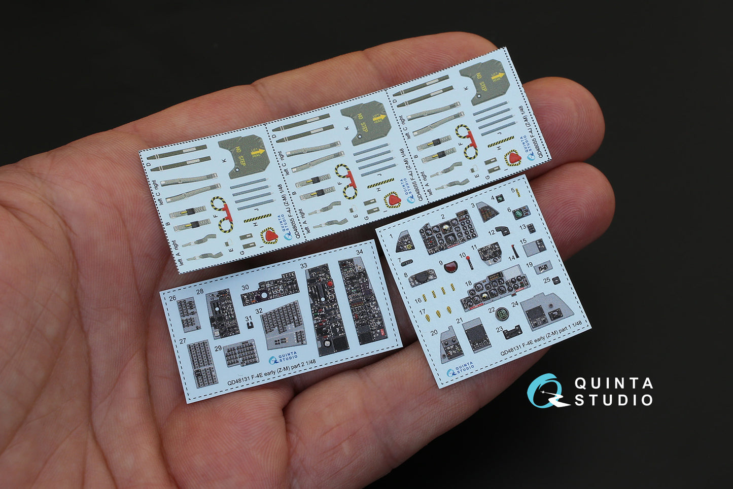 Quinta Studio QD48131 1:48 F-4E Phantom early/F-4EJ (3D-Printed) & coloured Interior