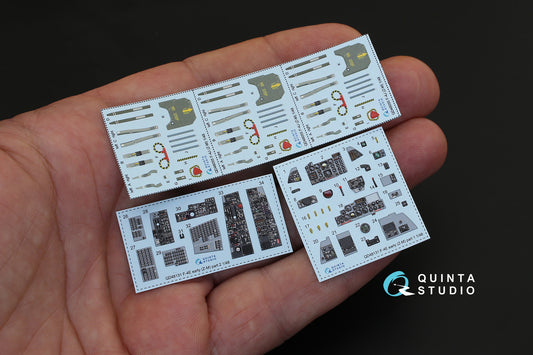 Quinta Studio QD48131 1:48 F-4E Phantom early/F-4EJ (3D-Printed) & coloured Interior