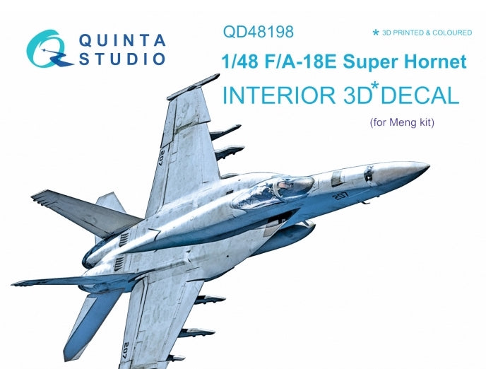 Quinta Studio QD48198 1:48 Boeing F/A-18E Hornet (3D-Printed) & coloured Interior