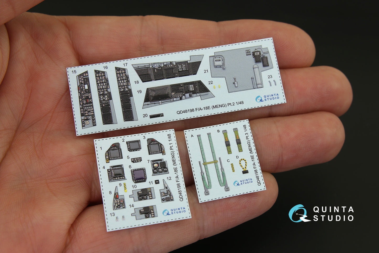 Quinta Studio QD48198 1:48 Boeing F/A-18E Hornet (3D-Printed) & coloured Interior
