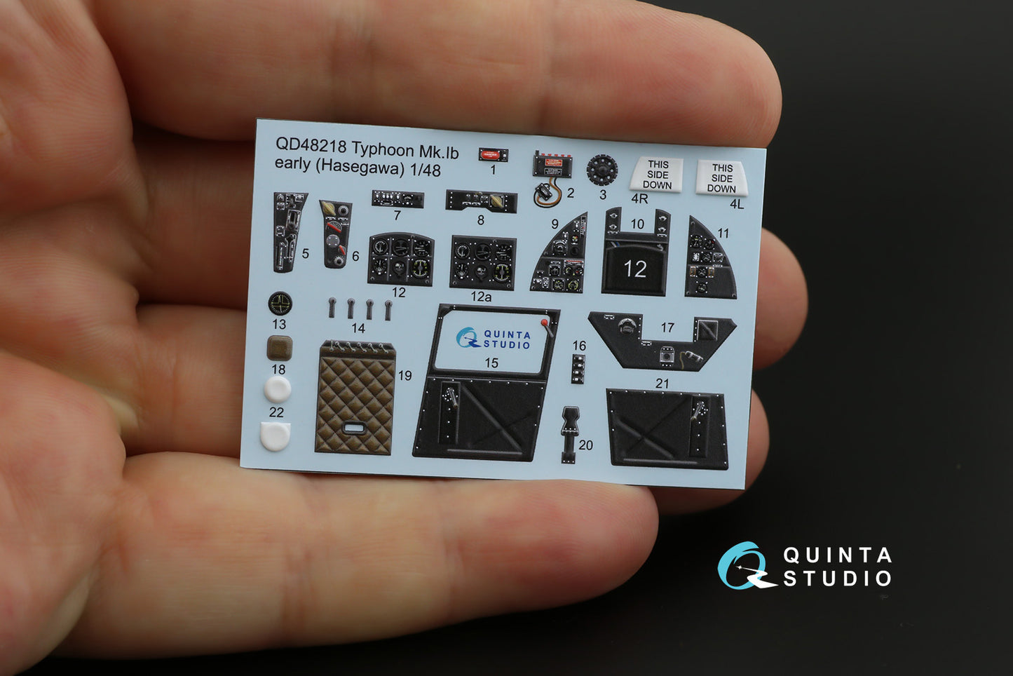 Quinta Studio QD48218 1:48 Hawker Typhoon Mk.Ib early (3D-Printed) & coloured Interior