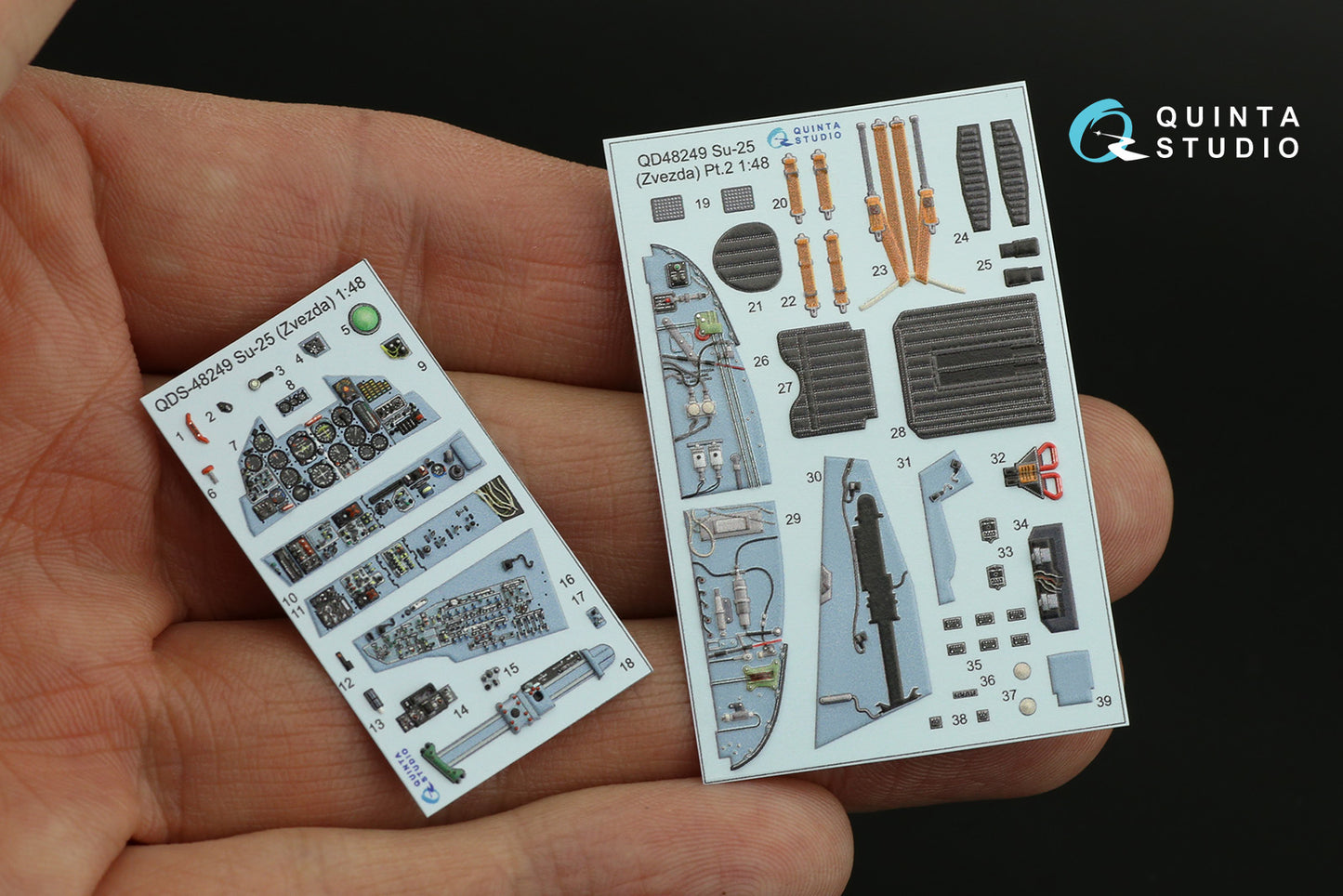 Quinta Studio QD48249 1:48 Sukhoi Su-25 3D-Printed coloured Interior