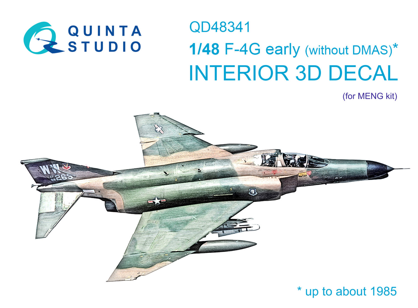 Quinta Studio QD48341 1:48 McDonnell F-4G Phantom early (3D-Printed) & coloured Interior