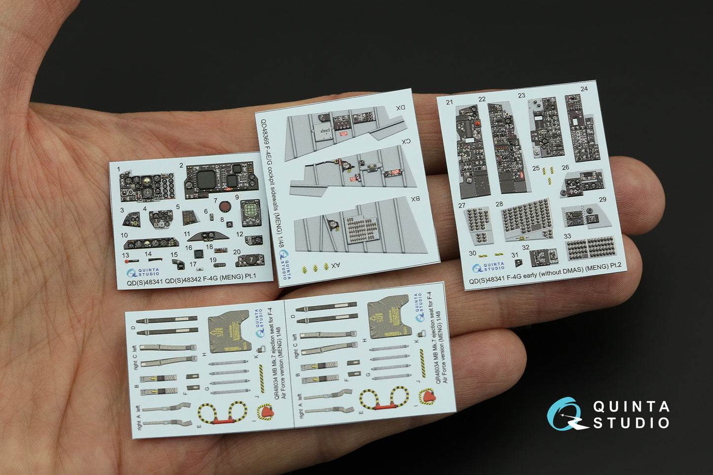 Quinta Studio QD48341 1:48 McDonnell F-4G Phantom early (3D-Printed) & coloured Interior