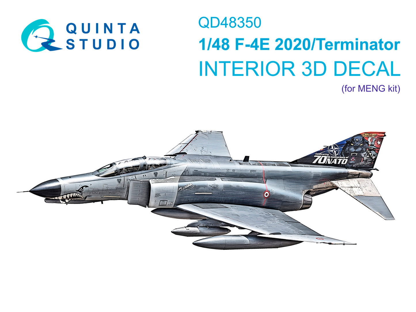 Quinta Studio QD48350 1:48 McDonnell F-4E 2020 Terminator 3D-Printed & coloured Interior