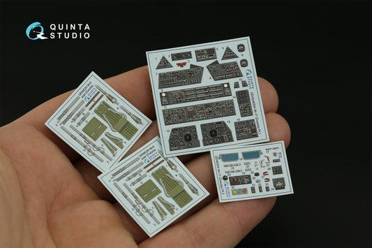 Quinta Studio QD48354 1:48 Mil Mi-17 (Mi-8MT Export version) 3D-Printed coloured Interior