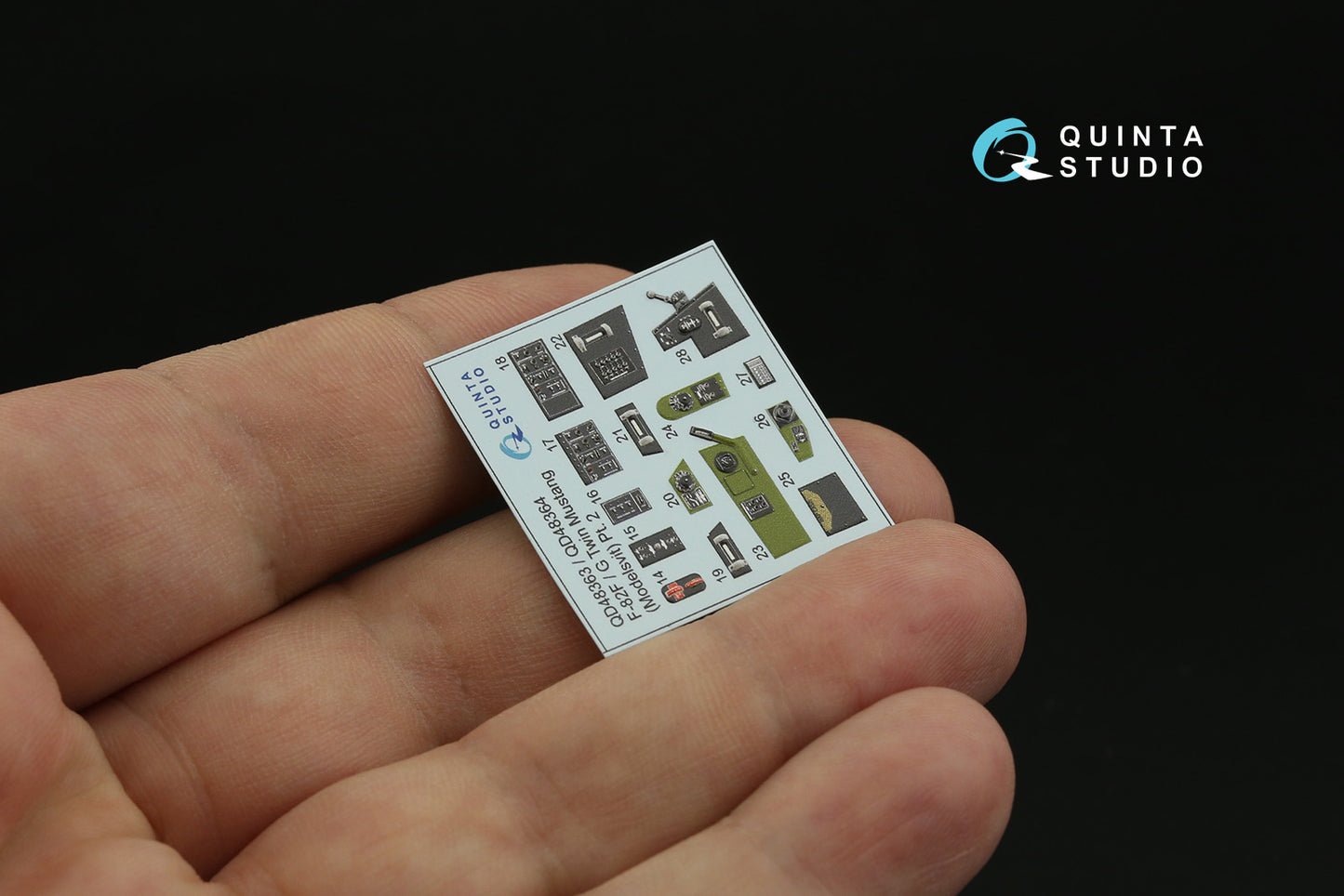 Quinta Studio QD48364 1:48 North-American F-82G Twin Mustang 3D-Printed coloured Interior