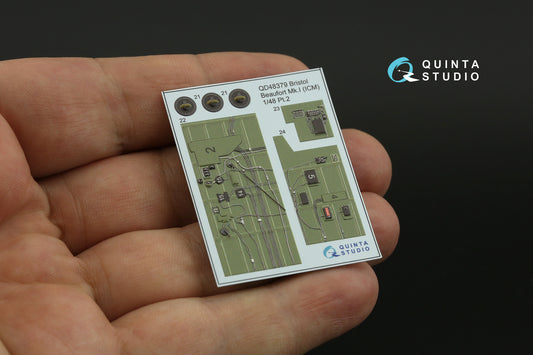 Quinta Studio QD+48379 1:48 Bristol Beaufort Mk.I 3D-Printed coloured Interior