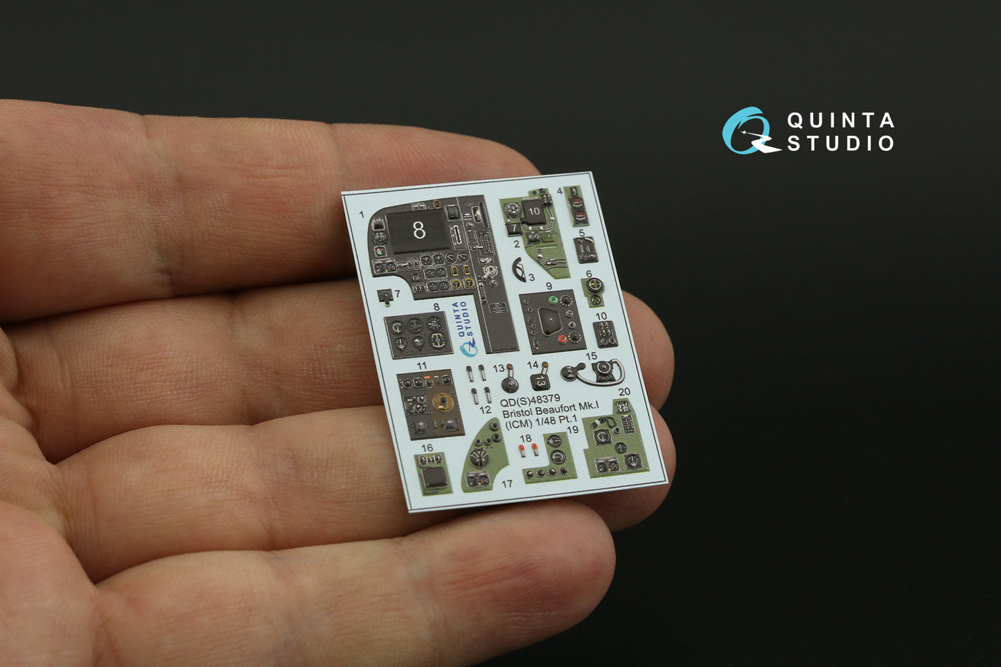Quinta Studio QD+48379 1:48 Bristol Beaufort Mk.I 3D-Printed coloured Interior