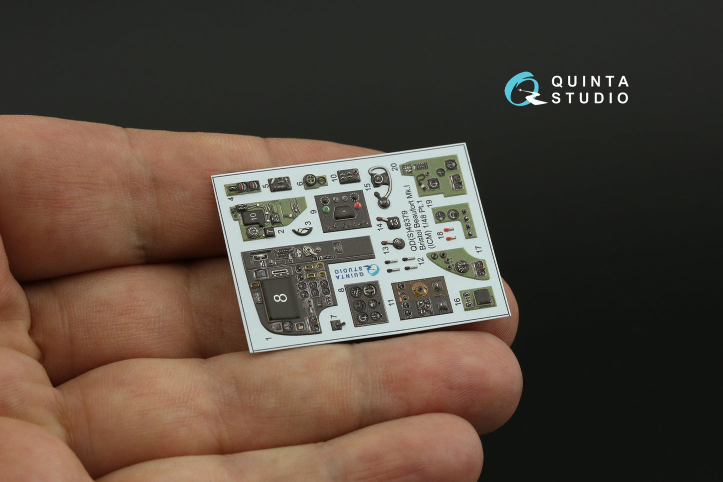Quinta Studio QD+48379 1:48 Bristol Beaufort Mk.I 3D-Printed coloured Interior