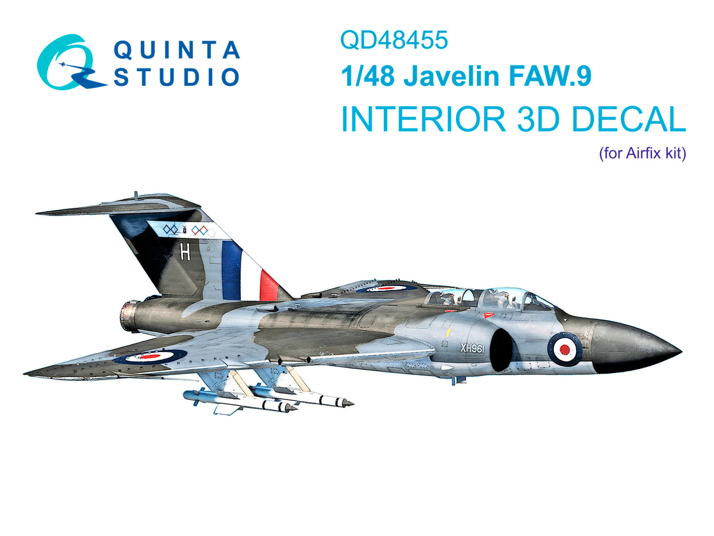Quinta Studio QD48455 1:48 Gloster Javelin FAW.9 3D-Printed & coloured Interior