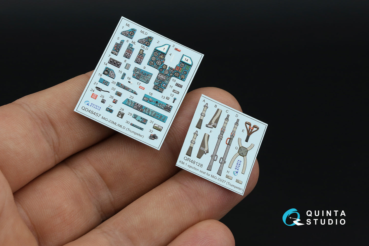 Quinta Studio QD48457 1:48 MiG-23ML/MiG-23MLD 3D-Printed & coloured Interior