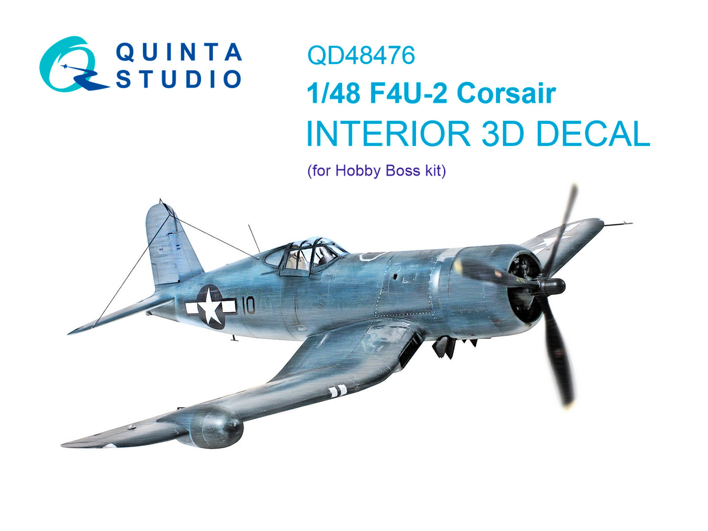 Quinta Studio QD48476 1:48 Vought F4U-2 Corsair 3D-Printed coloured Interior