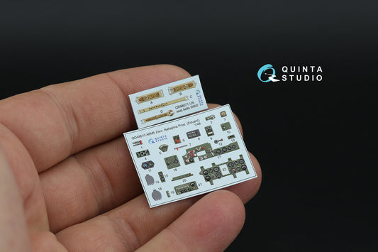 Quinta Studio QD48610 1:48 Mitsubishi A6M5 Zero (Nakajima Prod) 3D-Printed & coloured Interior