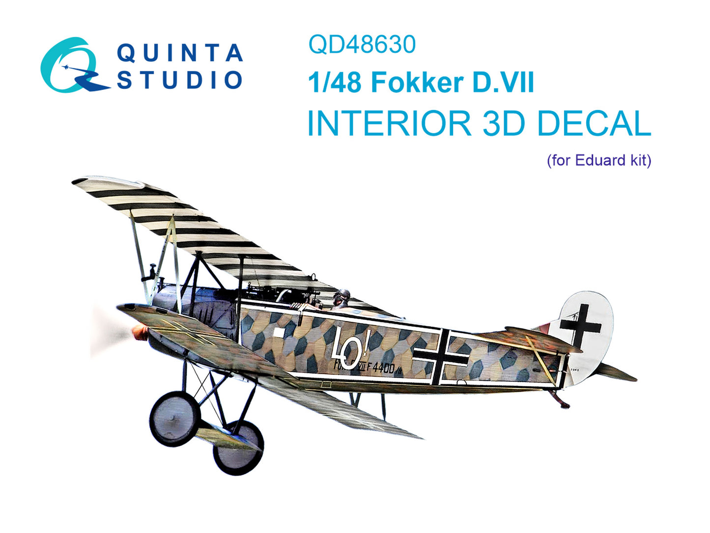Quinta Studio QD48630 1:48 Fokker D.VII 3D-Printed & coloured Interior