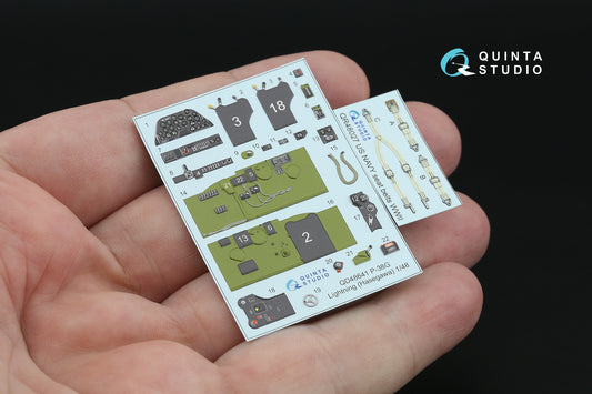 Quinta Studio QD48641 1:48 Lockheed P-38G Lightning 3D-Printed & coloured Interior