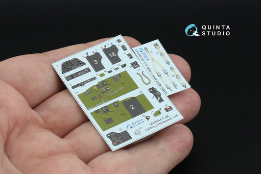 Quinta Studio QD48644 1:48 Lockheed P-38L Lightning 3D-Printed & coloured Interior