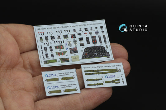 Quinta Studio QD48647 1:48 Douglas Boston III (DB-7B) 3D-Printed & coloured Interior