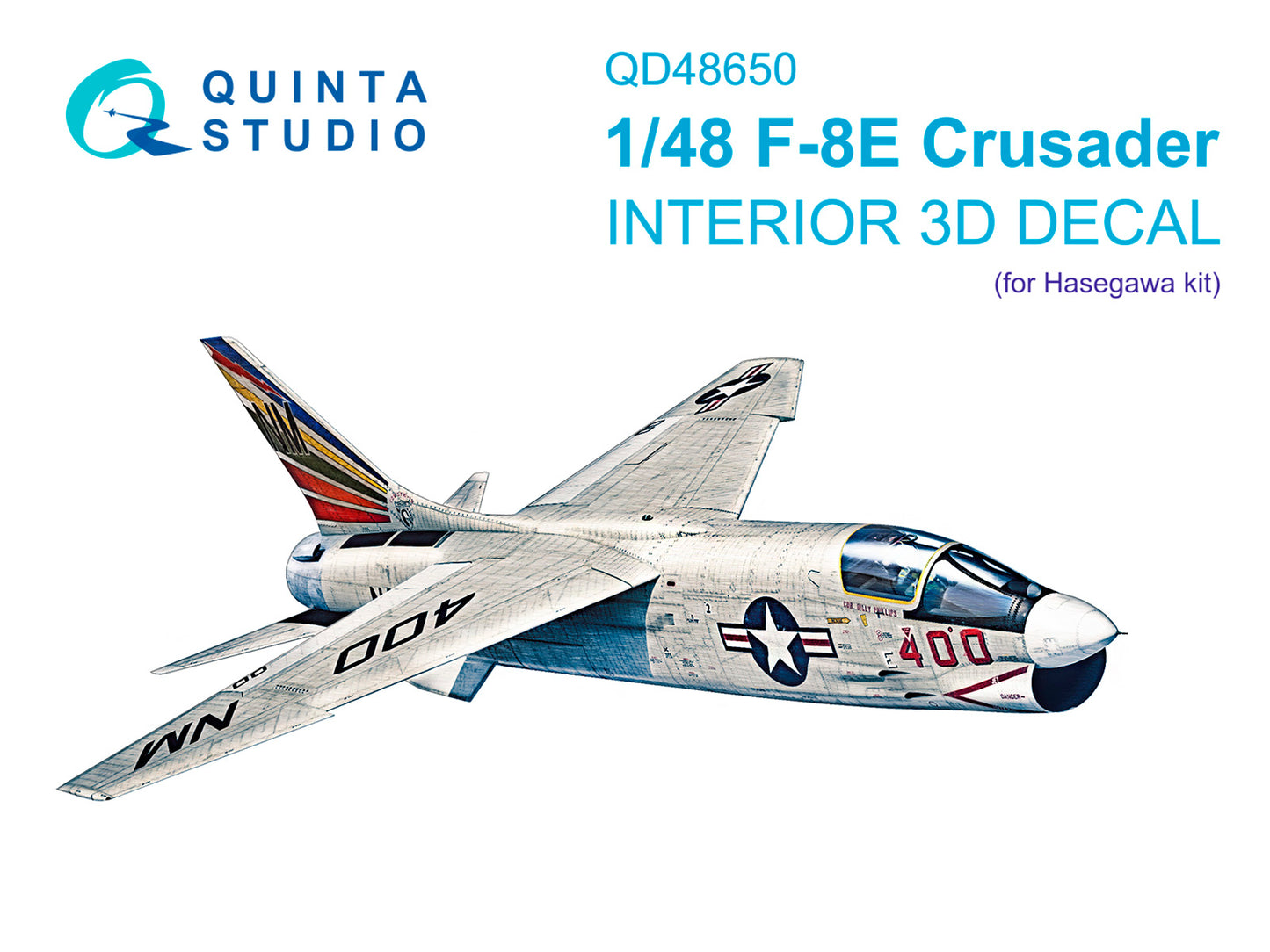 Quinta Studio QD48650 1:48 Vought F-8E Crusader 3D-Printed & coloured Interior