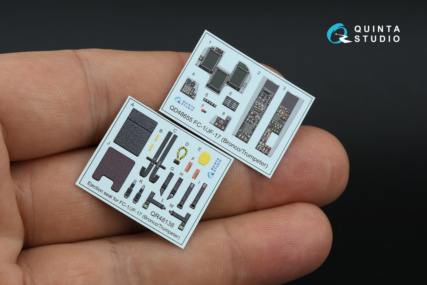 Quinta Studio QD48655 1:48 PAC/CAC JF-17/FC-1 3D-Printed & coloured Interior