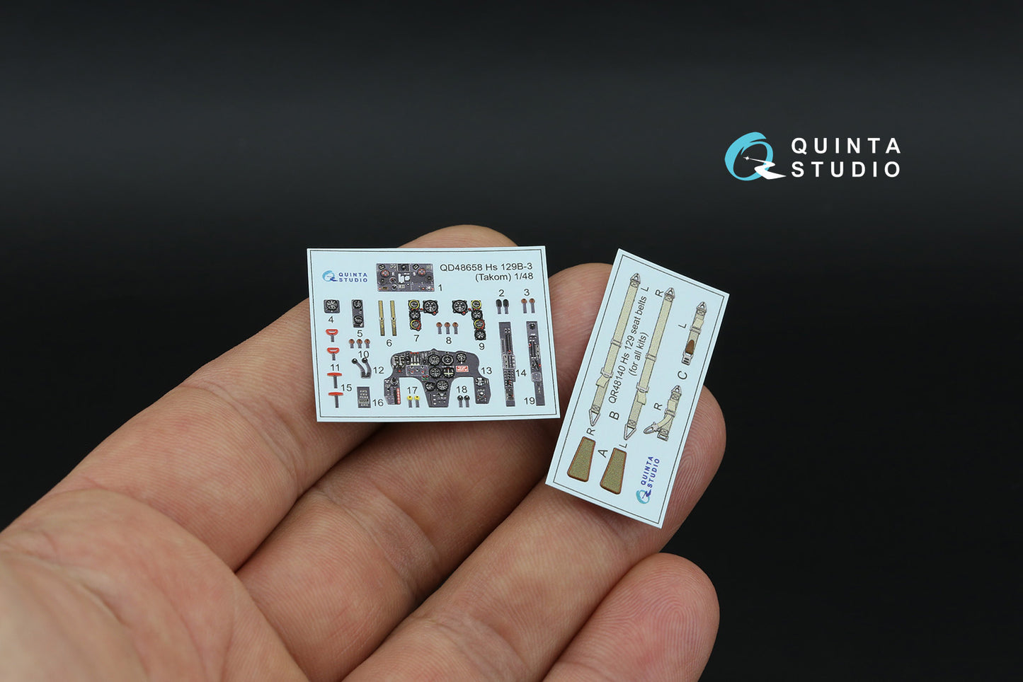 Quinta Studio QD48658 1:48 Henschel Hs-129B-3 3D-Printed & coloured Interior