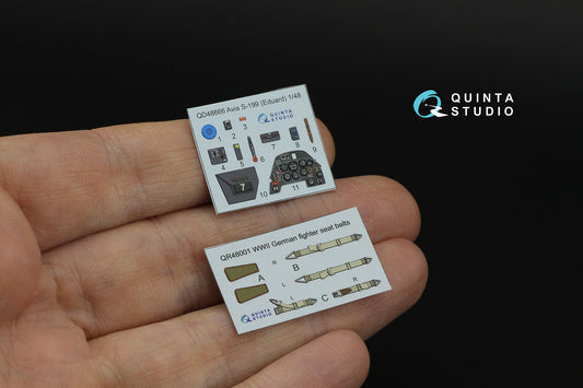 Quinta Studio QD48666 1:48 Avia S-199 3D-Printed & coloured Interior