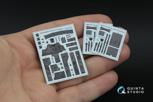 Quinta Studio QD48668 1:48 Bell/Boeing AH-64A Apache 3D-Printed & coloured Interior