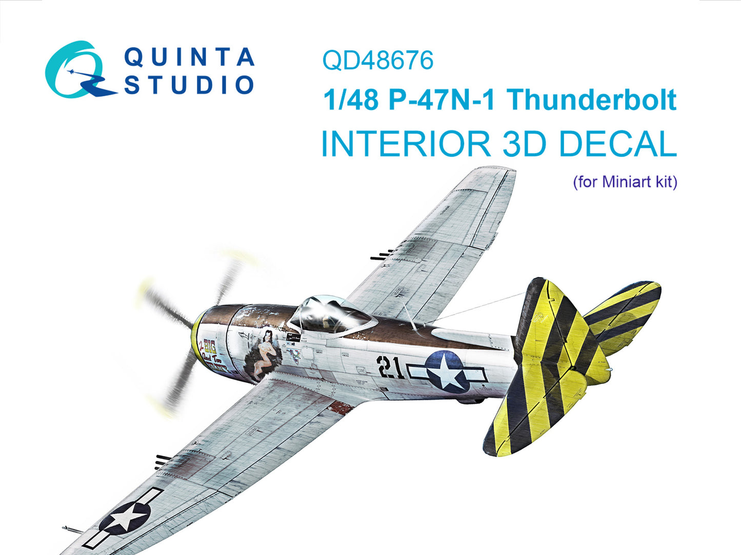 Quinta Studio QD48676 1:48 Republic P-47N-1 Thunderbolt 3D-Printed & coloured Interior